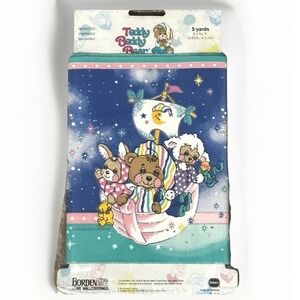 Teddy Beddy Bear Wallpaper Nursery Decorative Wall Border VTG Sealed NOS Borden